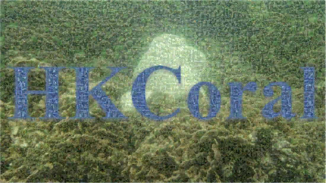 HKCoral title over an underwater coral reef scene